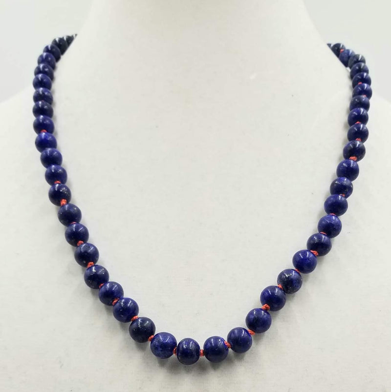 Blue dyed pearls and heavy sterling silver necklace with branch coral  pendant.